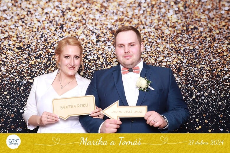 Svatební fotokoutek Marika a Tomáš